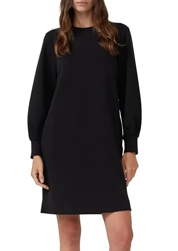 s.Oliver Scuba-Kleid mit weitem Arm und Eingrifftaschen in schwarz von s.Oliver