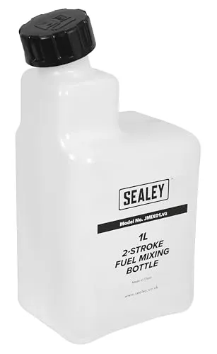 Sealey JMIX01 2-Takt-Benzin-/Kraftstoff-Mischflasche, 1 l, Weiß