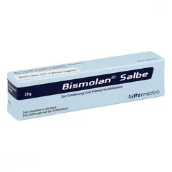 Bismolan Salbe 20 g - Bismolan Salbe, 20 g Tube, bietet Unterstützung bei Beschwerden im Analbereich. Ideal zur Pflege und zum Schutz der Haut. Für eine angenehme Anwendung im Alltag.