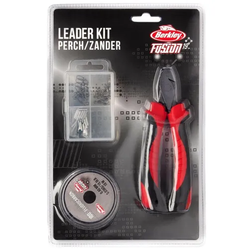 Berkley Fusion 19 Leader Kit Set Zander Barsch Klemmhülsenzangen Bundle 42-teili