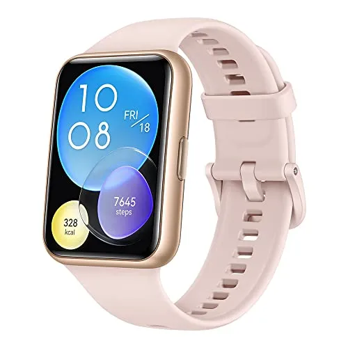 HUAWEI Watch FIT 2 Smartwatch, 1,74 Zoll FullView-Display,Blautooth-Anrufe, Gesundheitsmanagement, Lange Akkulaufzeit, SpO2-Erfassung, +6 Monate erweiterte Garantie, Rosa, 46 mm