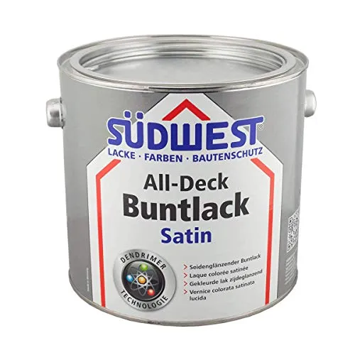 Südwest All-Deck Buntlack Satin RAL 9010 Reinweiss 2,5 Liter