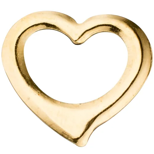 Anhänger Herz aus 585 Gelbgold für Kinder - Charmanter Herzanhänger aus 14 Karat Gelbgold, ideal für besondere Anlässe. Perfekt als Geschenk für Kinder und als liebevolles Schmuckstück im Alltag.