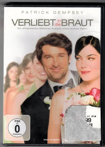 Verliebt in die Braut - DVD (2008) - Romantische Komödie mit Patrick Dempsey, 97 Minuten Spieldauer, ideal für einen unterhaltsamen Filmabend. Standardausgabe in neuem Zustand.