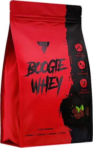 Trec Nutrition Boogie Whey Cappuccino - Protein mit Kreatin - Nahrungsergänzungsmittel für aktiven Muskelaufbau, angereichert mit Kreatin und Aminosäuren, unterstützt Regeneration und steigert Kraft.