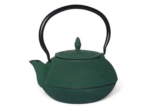 MAOCI Gusseisen Teekanne Arare 1,2l grün - Guss-Teekanne - Eisenkanne + Filter