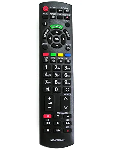Ersatz Fernbedienung for Panasonic TV TX-L32DT35E TX-L32ETF52 TX-L32ETN53 TX-L32ETS51 TX-L32ETX54 TX-L37DT30
