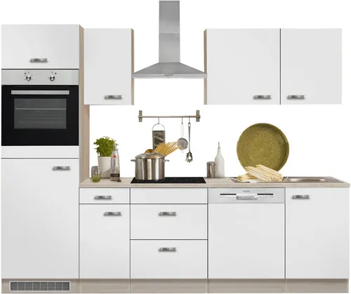 OPTIFIT Küchenzeile Faro, Breite 270 cm, wahlweise mit E-Geräten, mit Arbeitsplatte