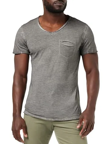 KEY LARGO Herren Soda New V-neck T-Shirt, Silver (1107), XXL EU - Stylisches V-Neck T-Shirt für Herren, ideal für lässige Outfits. Hoher Tragekomfort und modernes Design für jeden Anlass.