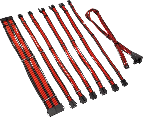 KOLINK 05723 - Kolink Core Pro Kabelset 12V-2x6 Typ 2 - schwarz/rot