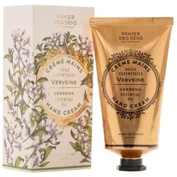 Panier des Sens Feuchtigkeitshandcreme Verbene 75ml - Handcreme für trockene Hände mit Shea Butter & Olivenöl, 97% natürliche Inhaltsstoffe, spendet intensive Feuchtigkeit und schützt vor äußeren Einflüssen.