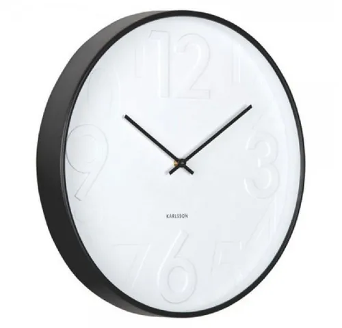 Karlsson Wanduhr Ayuno Black - Elegante Wanduhr im zeitlosen Design, ideal für jedes Zuhause. Mit präzisem Uhrwerk und stilvollem Look bringt sie Schwung in Ihre Einrichtung.