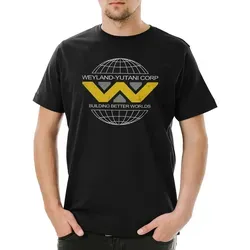 Urban Backwoods Print-Shirt Weyland Yutani II Herren T-Shirt Corp Corporatin Alien Ripley Horror (1-tlg) Kult Prometheus Nostrome Romulus schwarz L