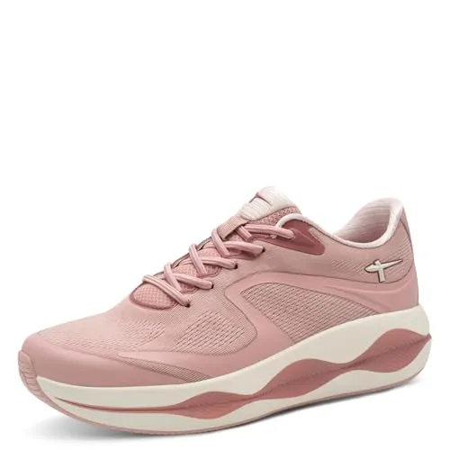 Plateausneaker TAMARIS für Damen in rosa - Sportliche Plateausneaker von Tamaris, ausgestattet mit herausnehmbarer Ortholite-Dämpfung für optimalen Komfort. Ideal für Freizeit und Alltag, vegan verarbeitet und trendy im Design.