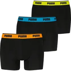 PUMA Boxer Boxershorts Men - 3er Pack in Black Pop - Damenmode, bietet höchsten Tragekomfort mit Bio-Baumwolle und einem soften Touch für den ganzen Tag.