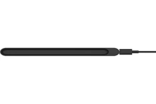 Microsoft Surface Slim Pen Serie 2 Char, Schwarz - Hochwertiger Grafikstift, zwei Jahre Garantie und besonders präzise für kreative Profis