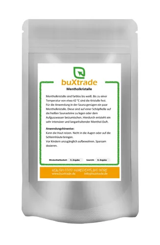 | Mentholkristalle | natürlichen Ursprungs | Sauna Aufguss | Minzöl | 500 g