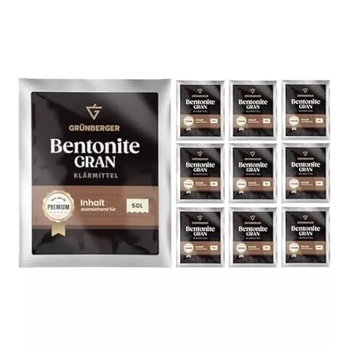 Hugbert Grünberger Klärungsmittel Bentonite GRAN Wein Saft Klärmittel 50L (150g)