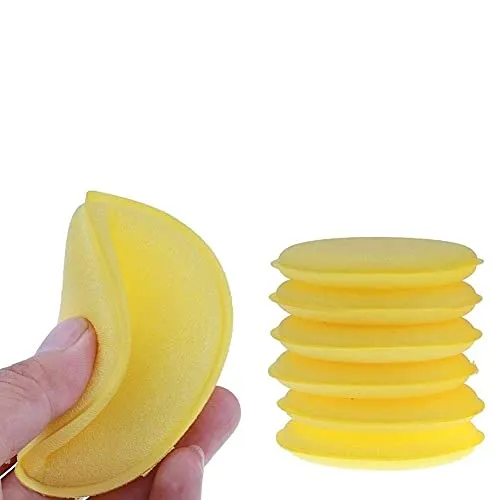 Voarge 12x Polierschwämme Wachs Schwämme, Applikator Pads Schaum Wachs Applikator Auto Schaum Wachs Schaumstoff Schwamm Applikator Pads für Autopflege, Lack, Felgen