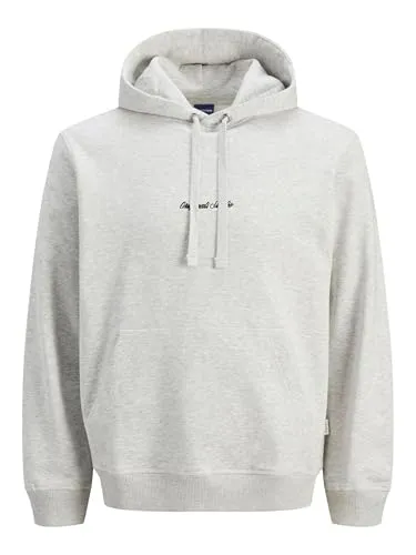 Jack & Jones Herren Hoodie JORNORREBRO EMB SWEAT HOOD - Herren-Sweatshirt mit Kapuze im Relaxed Fit, aus 89% Baumwolle für optimalen Komfort und stilvolle Eleganz, perfekt für Büro und Freizeit.