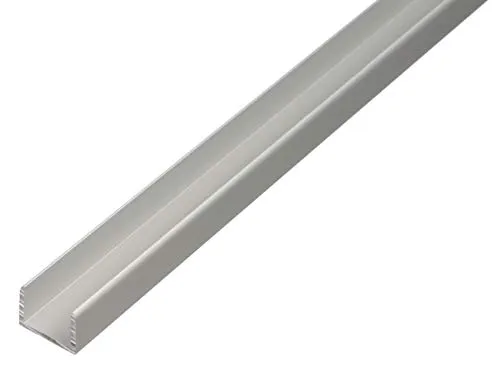 Alberts 030883 U-Profil | selbstklemmend | Aluminium, silberfarbig eloxiert | 1000 x 22,5 x 22 mm