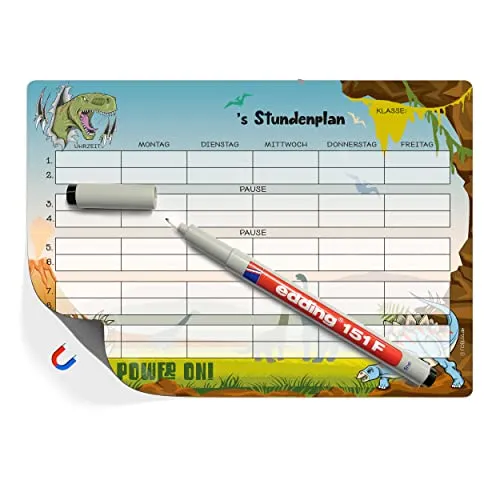 Dino Stundenplan Magnetisch von TOBJA