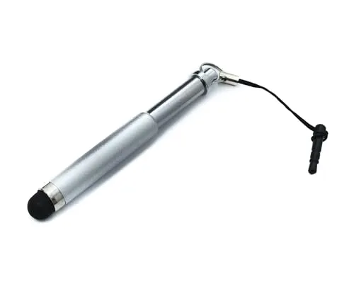 System-S Stylus Touch Pen kapazitiver Bildschirm Eingabe Stift Ausziehbar für Handy Smartphone Tablet PC