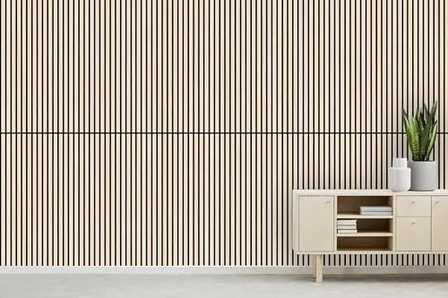 JANGAL Modular Wall Akustikpaneel, Echtholz Furnier Eiche + MDF (52 x 104 cm), Modulares Wandpaneel, mit recyceltem PET-Filz, zum Kleben oder Schrauben, Wandverkleidung, Holzpaneel (Letea Oak)