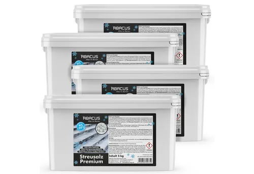 ABACUS Sand Streusalz Auftausalz mit Langzeitwirkung bis -25 °C (Langzeitwirkung, Hervorragende Haftung), Sehr umweltverträglich