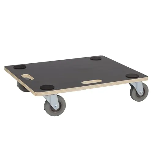 Werkzeugkönig Transportroller 400 kg - Robustes Rollbrett mit Vollgummirollen - Praktisches Rollbrett für den einfachen Transport schwerer Gegenstände. Mit einer stabilen Multiplexplatte und 360° drehbaren Vollgummirollen bietet es hohe Belastbarkeit und Sicherheit beim Transport.