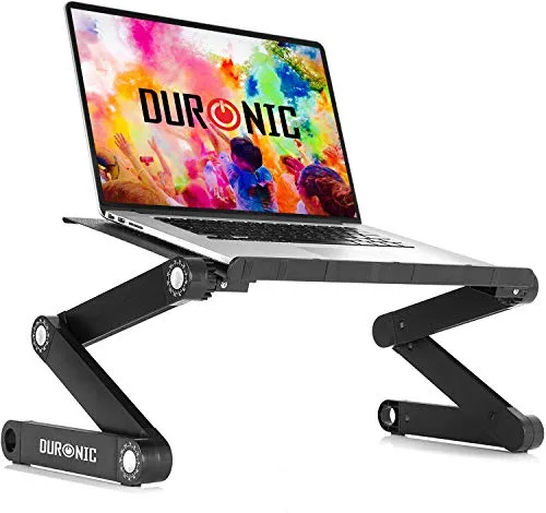 Duronic DML121 Multifunktionaler Laptop-Ständer - faltbar und verstellbar, ideal für Tablets und MacBooks, ergonomisch und vielseitig einsetzbar