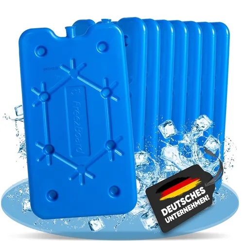 Nemt 400 ml Flacher Kühlakku Kühlelemente für Kühltasche oder Kühlbox 8 x