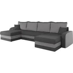MIRJAN24 Ecksofa Kris U Lux - Stilvolle Eckcouch mit Schlaffunktion - Sofa mit Bettkasten und Schlaffunktion, ideal für gemütliche Abende und Übernachtungsgäste. Maße: 304x140x80 cm, freistehend und elegant.