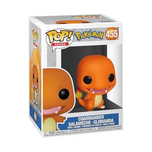 Funko Pop! Games: Pokemon - Charmander - Glumanda - Vinyl-Sammelfigur - Geschenkidee - Offizielle Handelswaren - Spielzeug Für Kinder und Erwachsene - Video Games Fans - Modellfigur Für Sammler