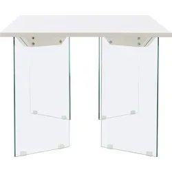 Venture Home Esstisch Ester hellgrau - Eleganter Esstisch mit großzügigen 180x90 cm, aus MDF und Glas, ideal für Familie und Freunde. Perfekt für jeden Anlass und ein Blickfang in Ihrem Essbereich.