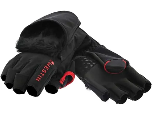 Westin Hlf Tec Gloves Gunmetal - Wandlungsfähige Angelhandschuhe in Größe XL - Die Westin Hlf Tec Gloves Gunmetal bieten optimalen Schutz und Flexibilität beim Angeln. Der verstaubare Überhandschuh sorgt für warme Hände und verbesserten Grip – ideal für wechselhafte Wetterbedingungen.