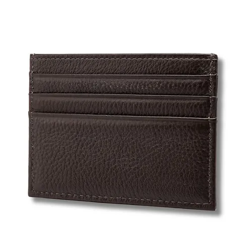 Fomax Kartenetui aus echtem Leder, eleganter Kartenhalter, mit übersichtlicher Anordnung, verschiedene Farben