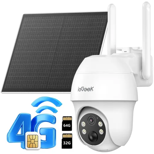 4G LTE Überwachungskamera mit Solar und Akku – 2K 360° Außenkamera - Diese kabellose 4G LTE Überwachungskamera für den Außenbereich bietet hochauflösende 2K Bilder und eine 360° Ansicht. Ideal für netzunabhängige Orte wie Baustellen oder Ferienhäuser, mit Solarbetrieb und integrierter SIM-Karte.