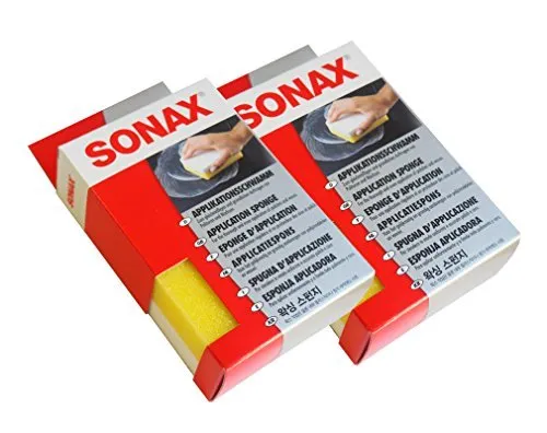 Preisjubel 2 x SONAX Applikationsschwamm, Universal-Schwamm, Polierschwamm, Pflege-Schwamm