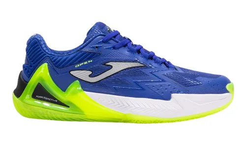 Joma Open Padelschuhe Blau EU 41 - Hochwertige Padelschuhe für Herren mit verbesserter Stoßdämpfung und optimalem Halt. Ideal für anspruchsvolle Spieler, getestet von Profis. Strapazierfähige Omni-Sohle für besten Grip auf harten Oberflächen.