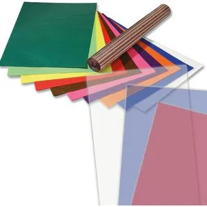 Folia Transparentpapier (Drachenpapier) 42g - 100 Bogen, 50x70cm, farbig sortiert, ideal für kreative Bastelprojekte und Dekoration