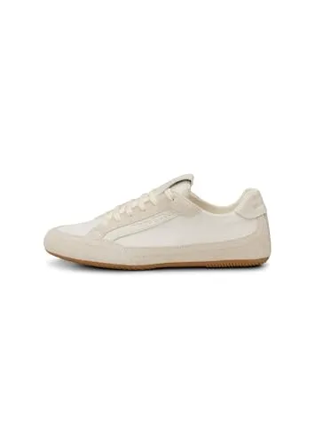 Marc O'Polo Damen Halbschuhe 37 - Weiße Sneakers - Trendige Marc O'Polo Damen Halbschuhe aus Leder und Textil, mit herausnehmbarer, gut gepolsterter Decksohle und rutschhemmender Laufsohle. Ideal für den sportlichen Alltag!