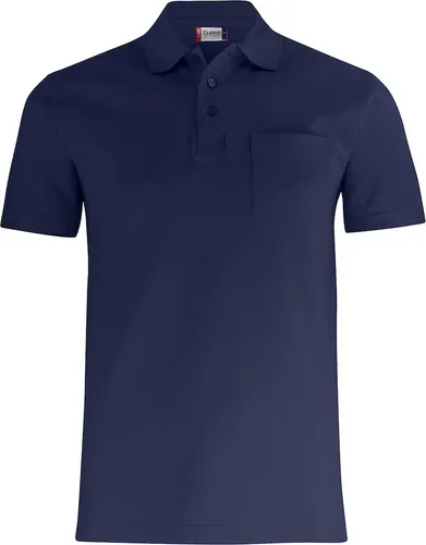 Polohemd Basic mit Brusttasche, 3 Ton-in-Ton-Knöpfen und Seitenschlitzen