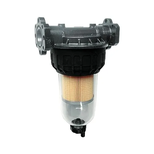PIUSI Clear Captor F00611B00 - Diesel-, Benzin- und Ölfilter Komplettset - In-Line-Abscheider mit 100 l/min Durchflussrate und 5 Mikron Filterung für optimale Reinigung von Kraftstoffen, inklusive 2 austauschbarer Patronen.