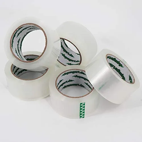 Aquagart 108x Paket-Klebeband 60my, reißfestes Packband transparent 50mm, starkes Paketband mit Acrylatkleber, 108 Rollen á 66m