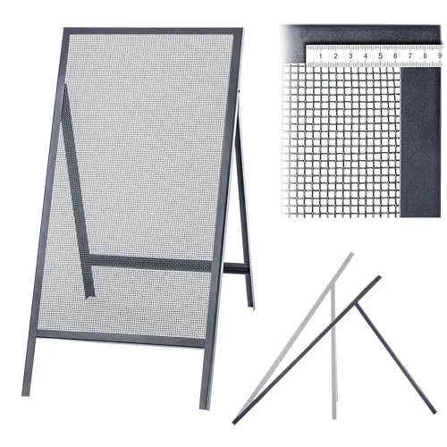 KADAX Durchwurfsieb - Robustes Gartensieb aus Stahldraht - Siebe für Garten und Bau: Ideal zum Absieben von Sand, Erde und Schüttgütern. Dank der stabilen Stahlkonstruktion und Pulverbeschichtung ist es langlebig und korrosionsbeständig.