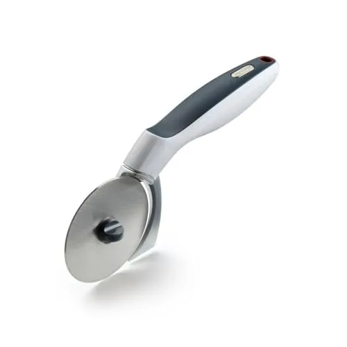 Zyliss Pizzaschneider, 31cm, Pizzaroller, Pizza Cutter mit Kantenschneidfunktion auch für Blechkuchen, Tartes und große Pizzen, 5 Jahre Garantie