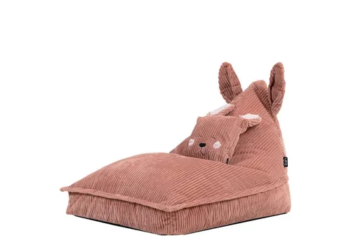 icon Sitzsack Kinder Animalfreunde mit Kissen aus Cord in pink von Icon