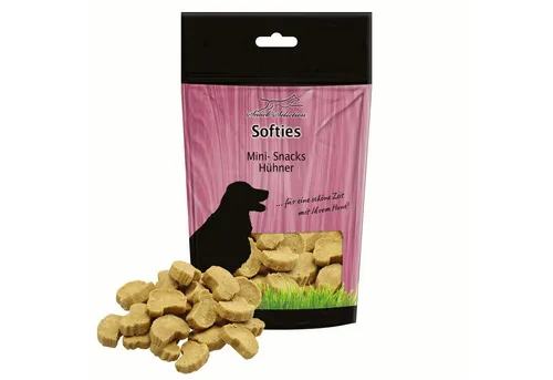 Schecker Mini-Snacks Hühner, Ergänzungsfutter für: Hunde, soft & saftig, für Hunde aller Größen & Altersklassen, kalorienarm