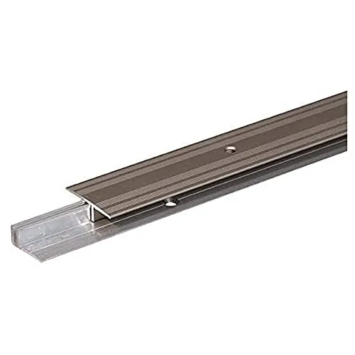 Alberts 487041 Übergangsprofil Pro | Aluminium, edelstahlfarbig eloxiert - Dämmstoffe - Hochwertiges Übergangsprofil aus Aluminium, ideal für Bodenbelagsstärken von 7-15 mm, sorgt für perfekte Übergänge und edles Design.